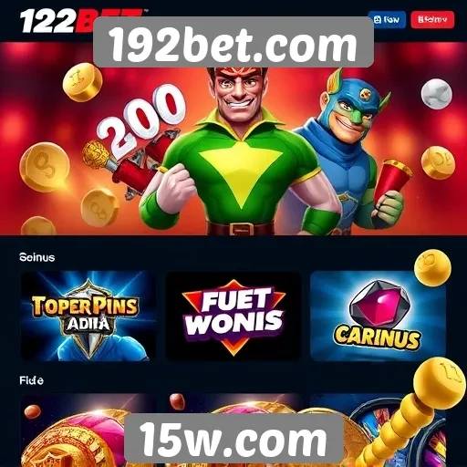 Variedade de jogos disponíveis no 192bet